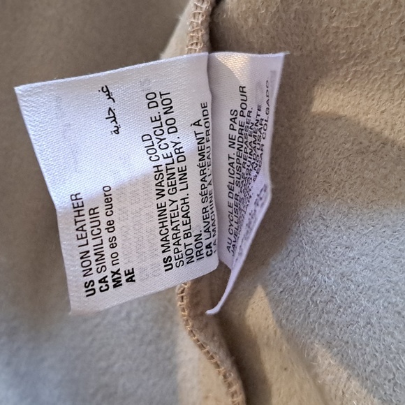 Bar Ill Faux Leather Mini Skirt With Bow Detail, Natural Nude Size 12 - Picture 5 of 6